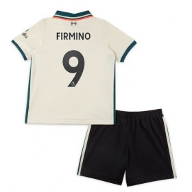 Fußballtrikots Liverpool Roberto Firmino 9 Kinder 2021-2022 Kurzarm Auswärts-trikot kaufen 